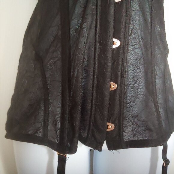 Savage X Fenty Rhianna Strapless Bustier Corset Lace Goth Sexy Vampy XL - Picture 9 of 16